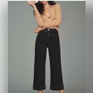 Anthropologie Skipper high rise crop wide leg jeans